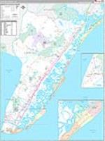 Cape May, Nj Carrier Route Wall Map
